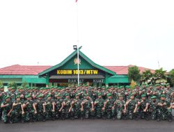 Dandim 1013 Muara Teweh Pimpin Acara Pelepasan Anggota Satgas Mobile RI-PNG