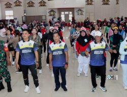 Senam Bersama Meriahkan HUT KNPI ke-52, Bupati Heriyus Tekankan Semangat Solidaritas